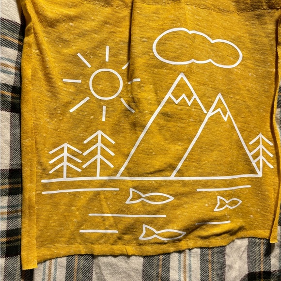 One of a kind flannel with outdoor themed patch! - Picture 5 of 5